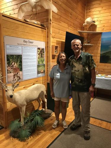 Dr. Doug Mader, DVM and Board member Shirley Gun, Lecture Series February 2023