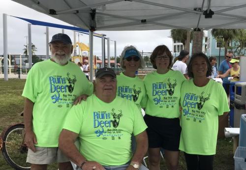 Run with Deer 5K February 2023 - Board members helping out