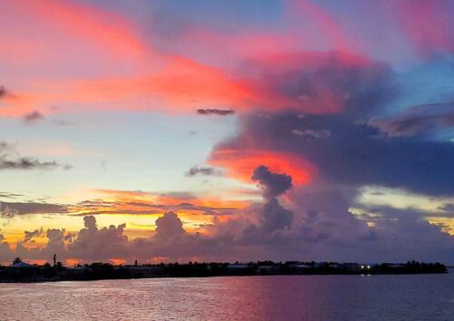 No Name Key bridge sunset view -  July 2022, photo by Heather Hauser