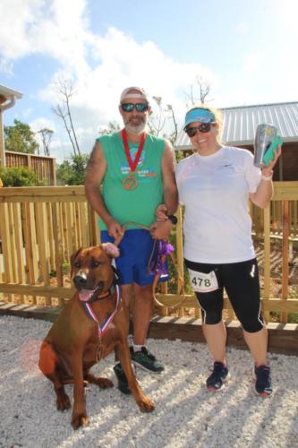  Shango “First Dog” finish in the Run with Deer 5K 2020