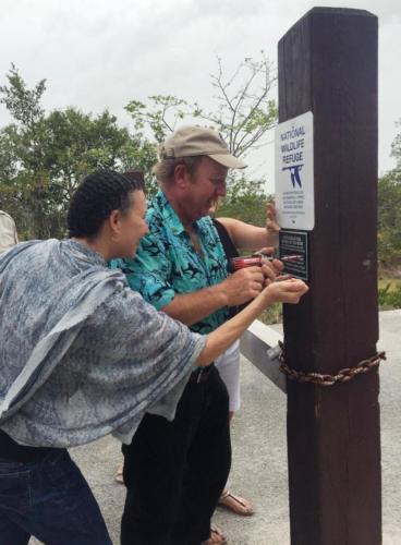 Florida Keys Wildlife Society &  Upper Sugarloaf Residents Association dedicate trail benches June 2017