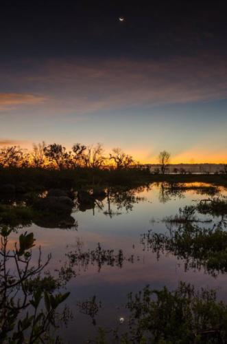 Moon reflection by Kristie Killam